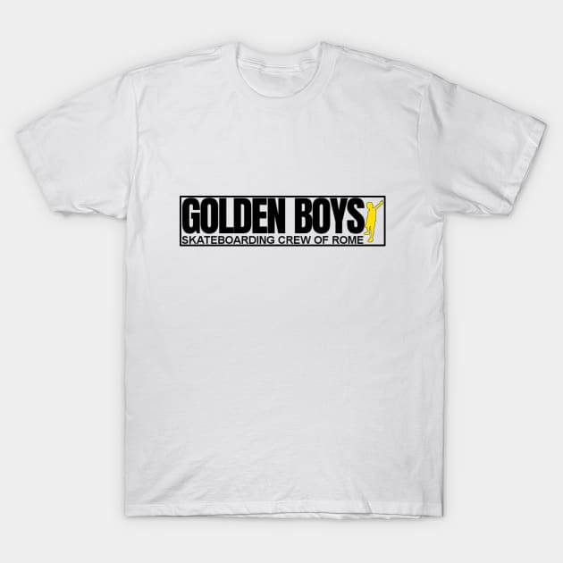 Golden Boys Skateboarding Crew T-Shirt by MonoClothes78